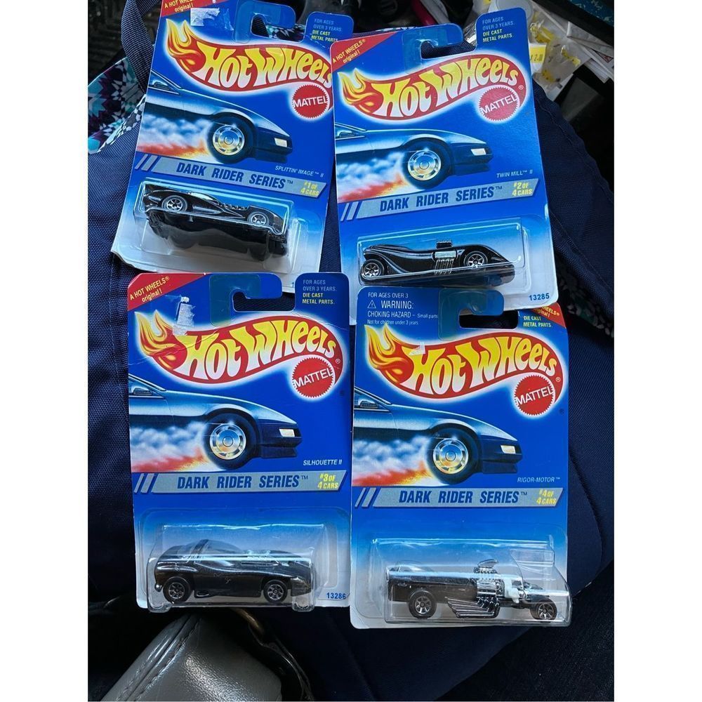 Hot Wheels Mattel Dark Rider Series FOUR(4) NEW SEALED